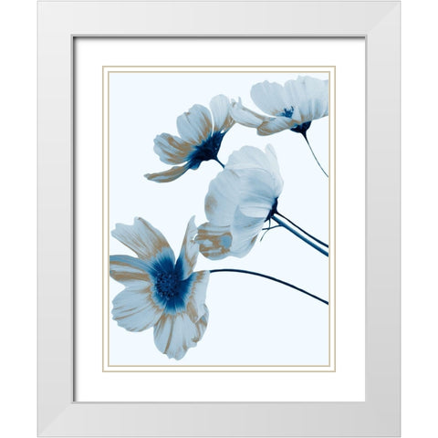 Metallic Shine 1 White Modern Wood Framed Art Print with Double Matting by Prime, Marcus