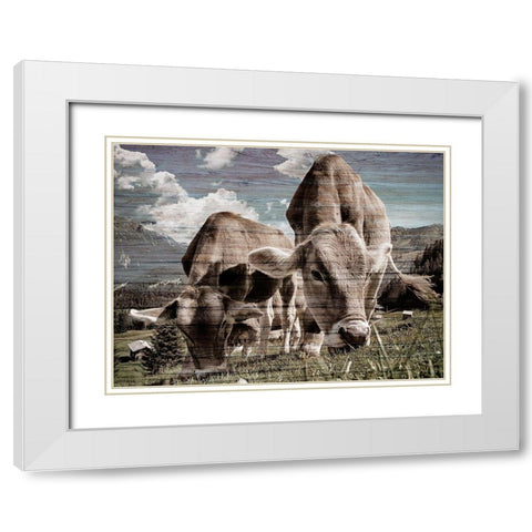 Loving Meal 1 White Modern Wood Framed Art Print with Double Matting by Prime, Marcus