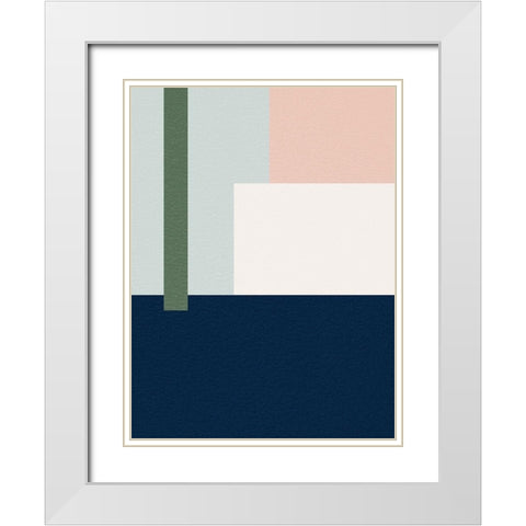 Blocks Galore 2 White Modern Wood Framed Art Print with Double Matting by Prime, Marcus