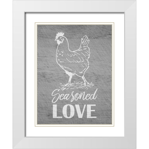 Seasoned Love 1 White Modern Wood Framed Art Print with Double Matting by Prime, Marcus