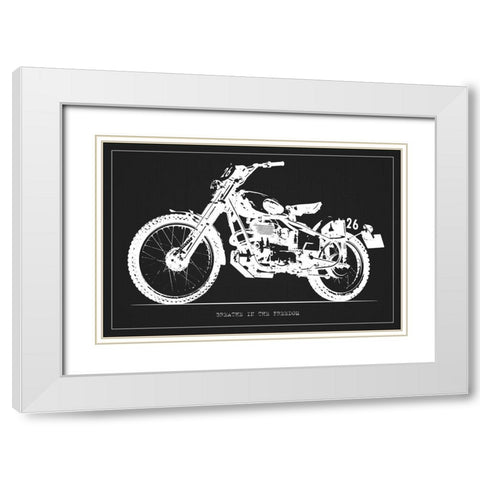 Breathing Freedom White Modern Wood Framed Art Print with Double Matting by Prime, Marcus