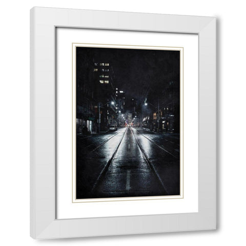 Night Watch 1 White Modern Wood Framed Art Print with Double Matting by Prime, Marcus