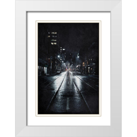 Night Watch 1 White Modern Wood Framed Art Print with Double Matting by Prime, Marcus