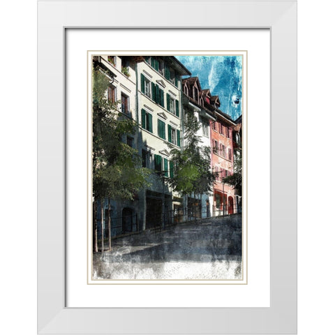 Relaxing Wander 1 White Modern Wood Framed Art Print with Double Matting by Prime, Marcus