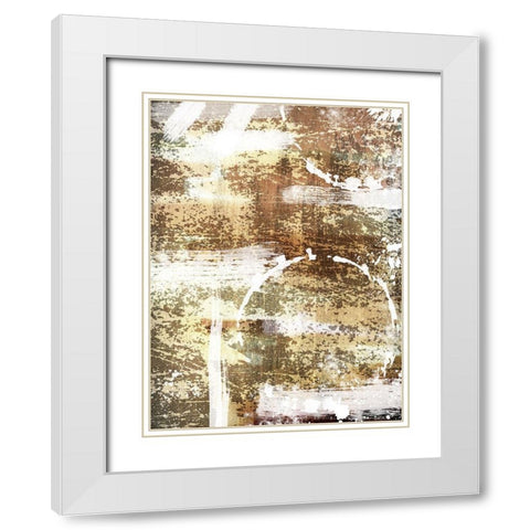 Chaotic Infusion 1 White Modern Wood Framed Art Print with Double Matting by Prime, Marcus