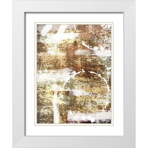 Chaotic Infusion 1 White Modern Wood Framed Art Print with Double Matting by Prime, Marcus