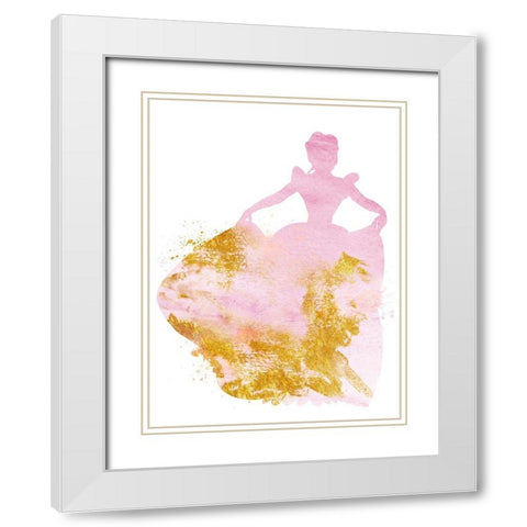 Princess Power 1 White Modern Wood Framed Art Print with Double Matting by Prime, Marcus
