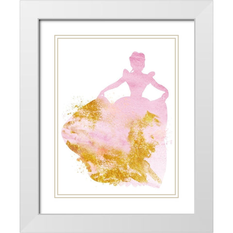 Princess Power 1 White Modern Wood Framed Art Print with Double Matting by Prime, Marcus