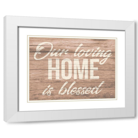 Blessed Home 2 White Modern Wood Framed Art Print with Double Matting by Prime, Marcus