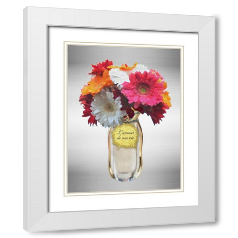 Lamour De Ma Vie White Modern Wood Framed Art Print with Double Matting by Prime, Marcus