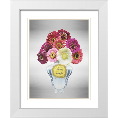 Amour Sans Fin White Modern Wood Framed Art Print with Double Matting by Prime, Marcus