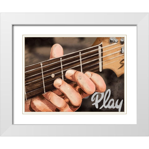 Soul Play White Modern Wood Framed Art Print with Double Matting by Prime, Marcus