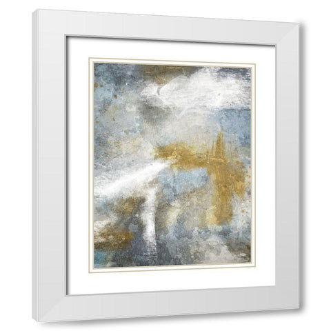 Worn Ancient 1 White Modern Wood Framed Art Print with Double Matting by Prime, Marcus