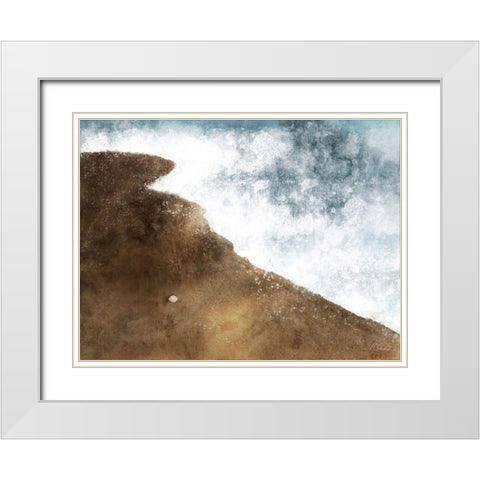 Crashing Waves 1 White Modern Wood Framed Art Print with Double Matting by Prime, Marcus