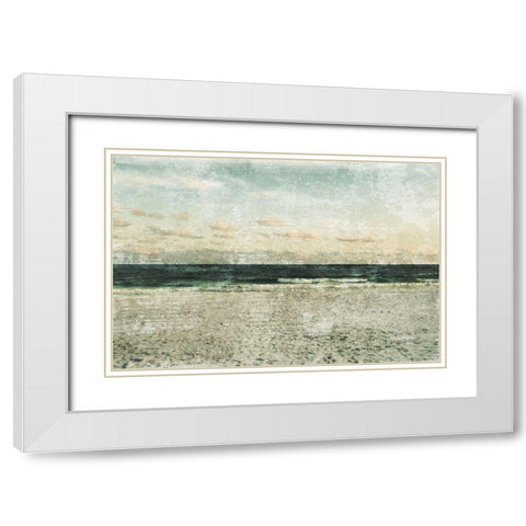 Invigorating Shore White Modern Wood Framed Art Print with Double Matting by Prime, Marcus
