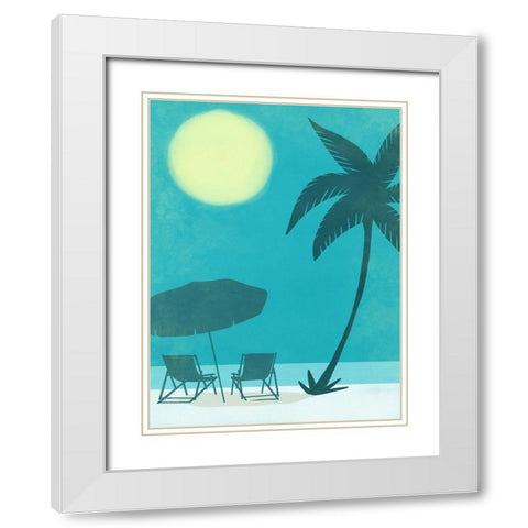 Coastal Fun 4 White Modern Wood Framed Art Print with Double Matting by Prime, Marcus