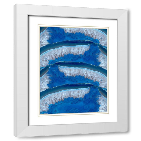 Geodesy 1 White Modern Wood Framed Art Print with Double Matting by Prime, Marcus