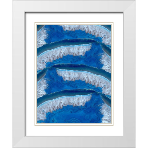 Geodesy 1 White Modern Wood Framed Art Print with Double Matting by Prime, Marcus