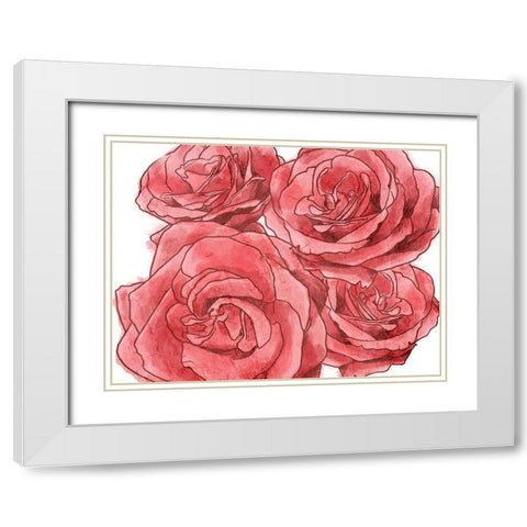 Peaceful Scents 1 White Modern Wood Framed Art Print with Double Matting by Prime, Marcus