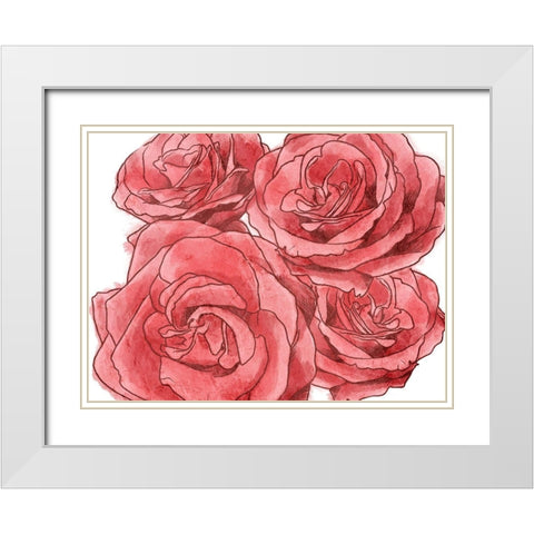 Peaceful Scents 1 White Modern Wood Framed Art Print with Double Matting by Prime, Marcus