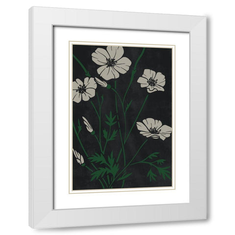 Growing Beauty White Modern Wood Framed Art Print with Double Matting by Prime, Marcus