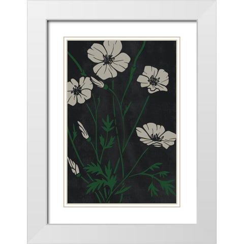 Growing Beauty White Modern Wood Framed Art Print with Double Matting by Prime, Marcus