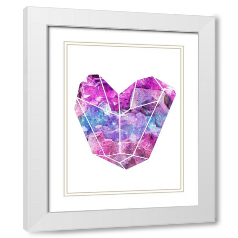 Crystalis Obscuris 2 White Modern Wood Framed Art Print with Double Matting by Prime, Marcus