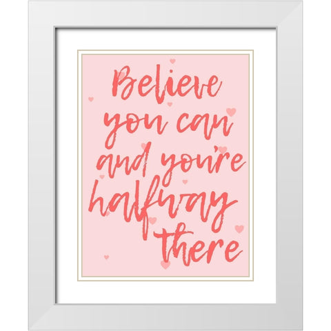 Halfway There White Modern Wood Framed Art Print with Double Matting by Prime, Marcus