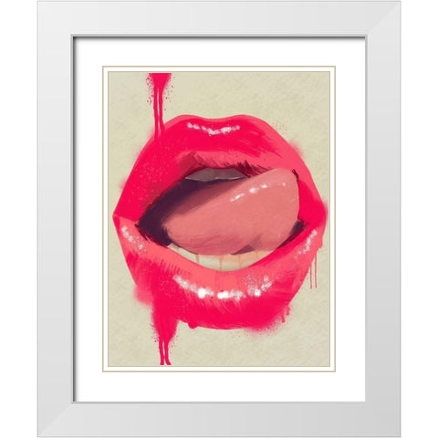 Delicious Life 1 White Modern Wood Framed Art Print with Double Matting by Prime, Marcus