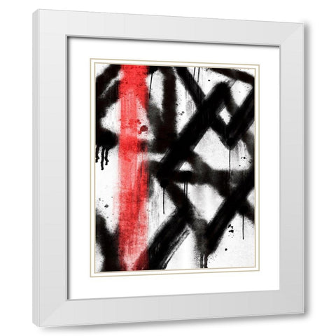 Urban Chaos 1 White Modern Wood Framed Art Print with Double Matting by Prime, Marcus