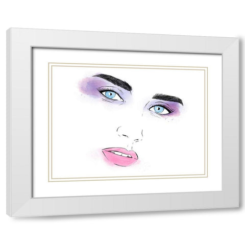 Take On Me 1 White Modern Wood Framed Art Print with Double Matting by Prime, Marcus