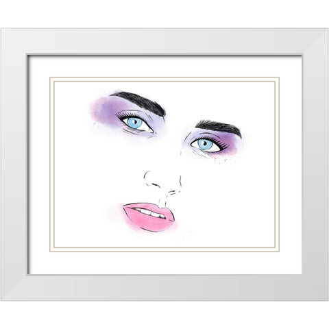 Take On Me 1 White Modern Wood Framed Art Print with Double Matting by Prime, Marcus