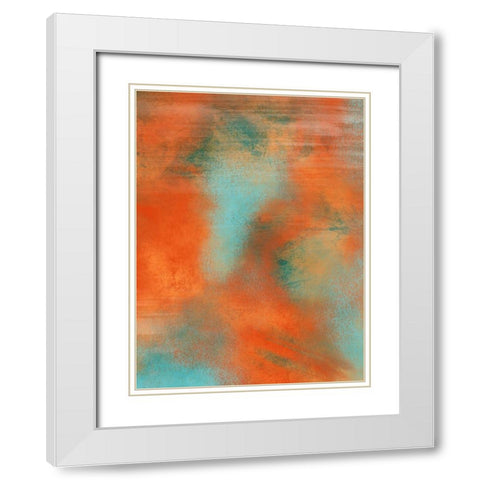 Orange Creamcicle 2 White Modern Wood Framed Art Print with Double Matting by Prime, Marcus