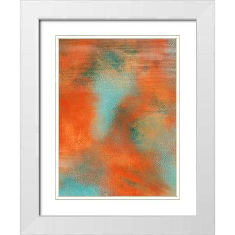 Orange Creamcicle 2 White Modern Wood Framed Art Print with Double Matting by Prime, Marcus