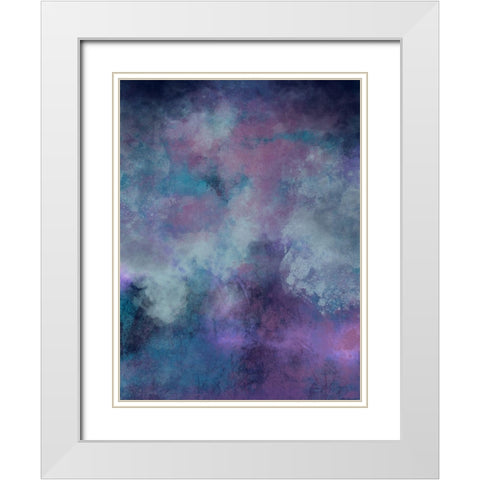 Amethyst Delight 1 White Modern Wood Framed Art Print with Double Matting by Prime, Marcus