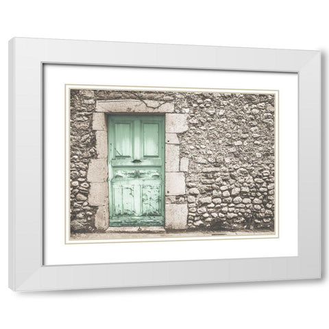 Quantum Doorway 1 White Modern Wood Framed Art Print with Double Matting by Prime, Marcus