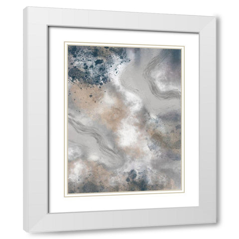 Earthly Tones 1 White Modern Wood Framed Art Print with Double Matting by Prime, Marcus