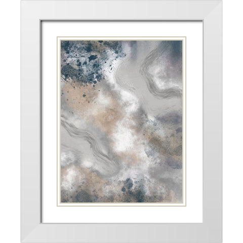Earthly Tones 1 White Modern Wood Framed Art Print with Double Matting by Prime, Marcus