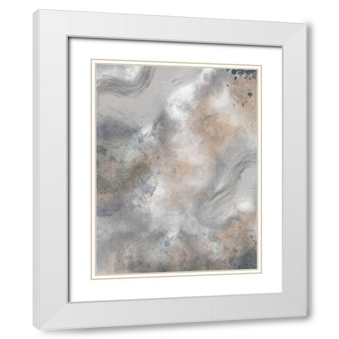 Earthly Tones 2 White Modern Wood Framed Art Print with Double Matting by Prime, Marcus