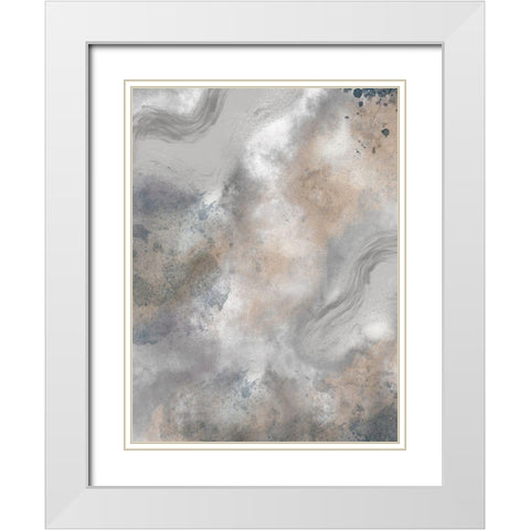 Earthly Tones 2 White Modern Wood Framed Art Print with Double Matting by Prime, Marcus
