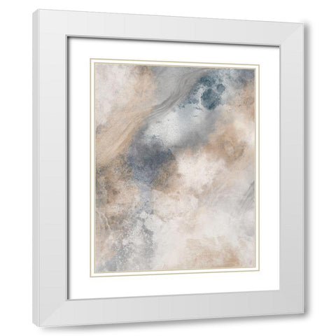 Earthly Tones 3 White Modern Wood Framed Art Print with Double Matting by Prime, Marcus