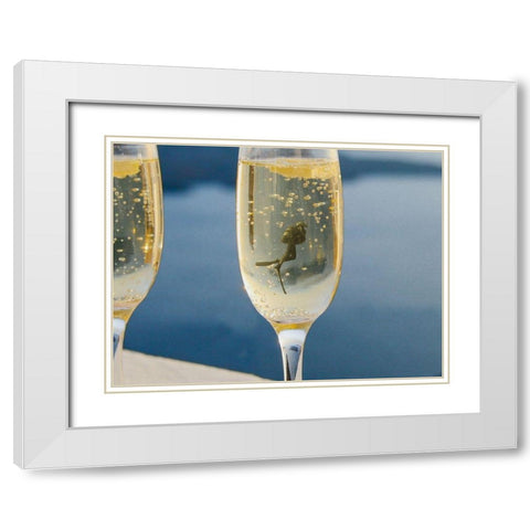 Wine Dive 1 White Modern Wood Framed Art Print with Double Matting by Prime, Marcus