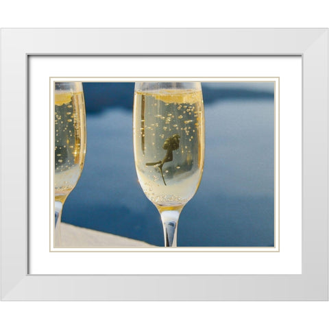 Wine Dive 1 White Modern Wood Framed Art Print with Double Matting by Prime, Marcus