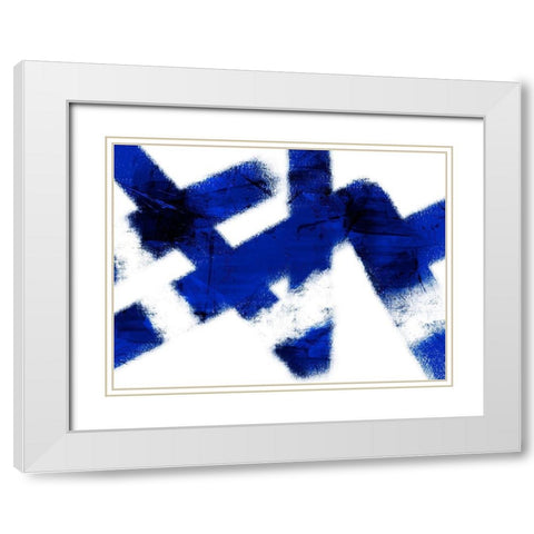 Azure Indulgence 3 White Modern Wood Framed Art Print with Double Matting by Prime, Marcus