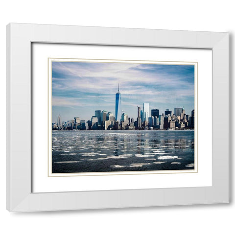 Skyline Exit 1 White Modern Wood Framed Art Print with Double Matting by Prime, Marcus