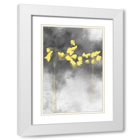 Bright Terrain 1 White Modern Wood Framed Art Print with Double Matting by Prime, Marcus