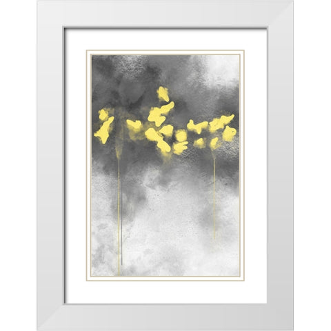 Bright Terrain 1 White Modern Wood Framed Art Print with Double Matting by Prime, Marcus