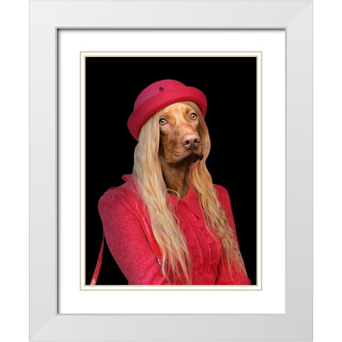 Daytime Disguise White Modern Wood Framed Art Print with Double Matting by Prime, Marcus