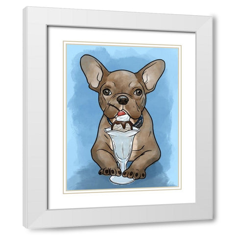 Delicious Treat White Modern Wood Framed Art Print with Double Matting by Prime, Marcus