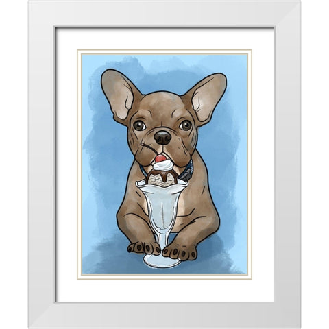 Delicious Treat White Modern Wood Framed Art Print with Double Matting by Prime, Marcus